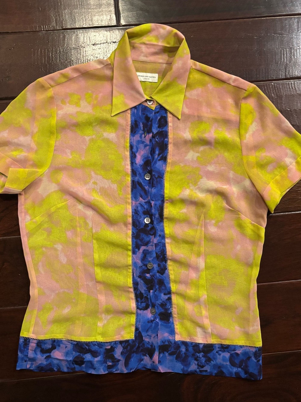 Dries Van Noten Short-Sleeve Button Shirt